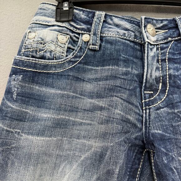 Miss Me Jeans Women's 28 Blue Boot Cut Embroidered M Pockets Western Classic - Picture 4 of 15